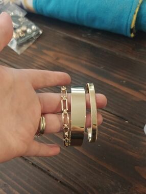 Halogen Gold-Tone Triple Bracelet Set AA31 6810